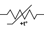 PTC Thermistor IEEE symbol